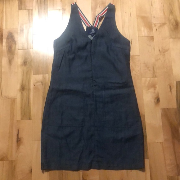 MPG denim jumper dress. Size small. - Picture 1 of 3